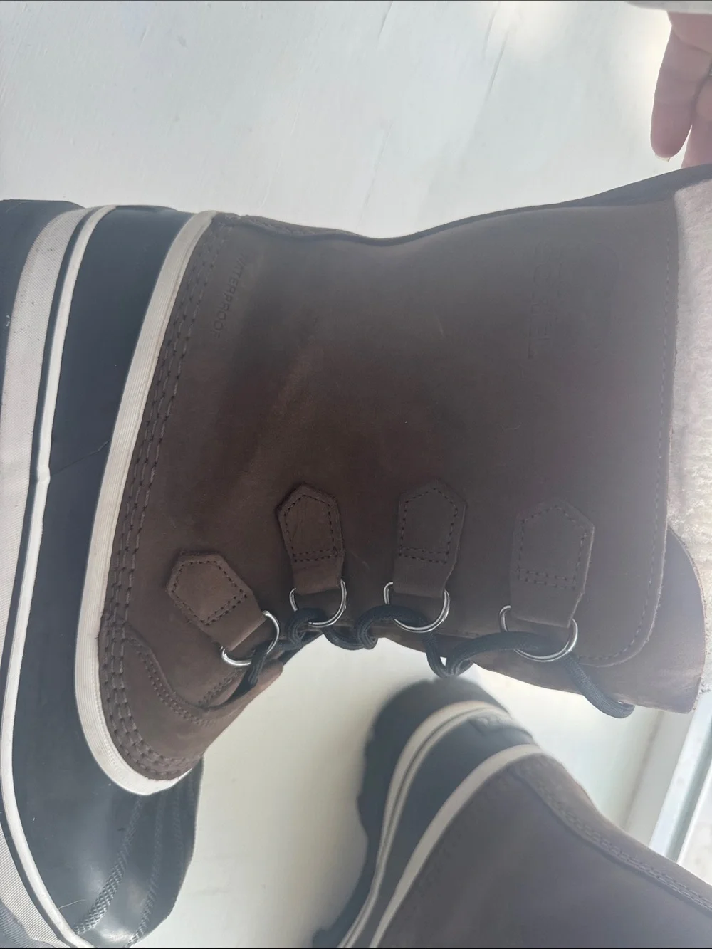 Sorel Brown Lace-Up Men's Rain & Snow Boots
